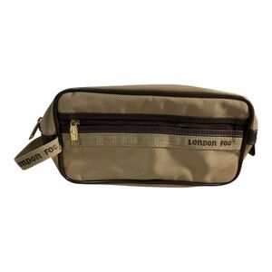 London Fog Tan Toiletry Bag with Structured Design